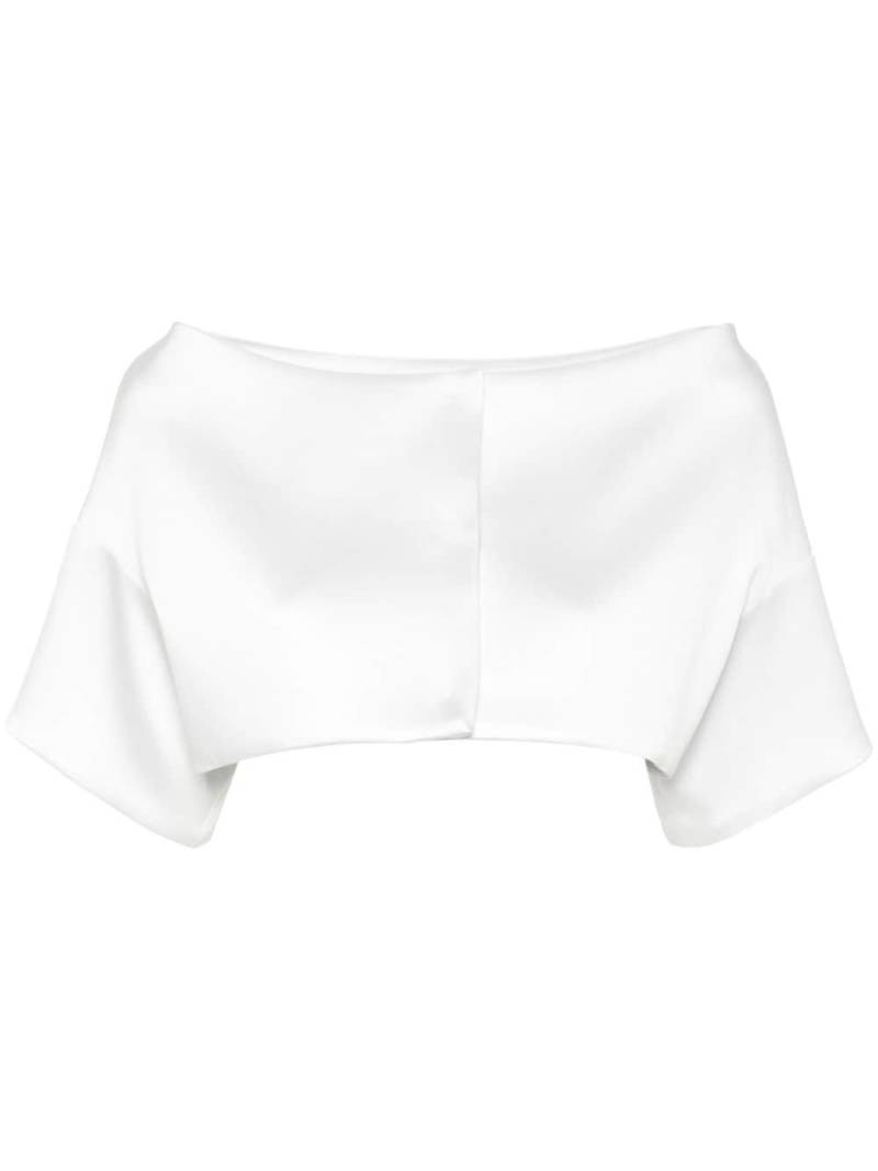 P.A.R.O.S.H. drop-shoulder cropped jacket - White von P.A.R.O.S.H.