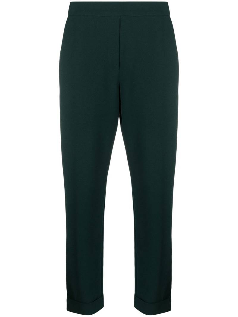 P.A.R.O.S.H. elasticated cropped trousers - Green von P.A.R.O.S.H.