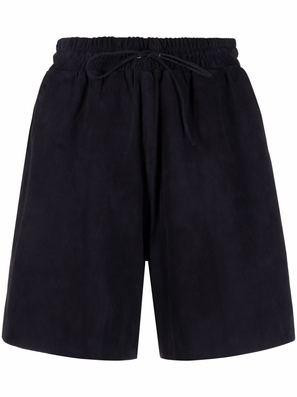 P.A.R.O.S.H. elasticated waistband suede shorts - Blue von P.A.R.O.S.H.