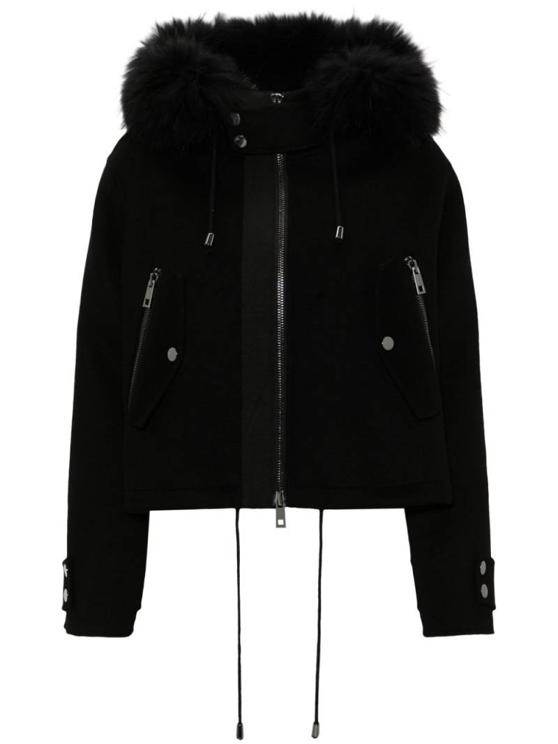 P.A.R.O.S.H. faux-fur detail jacket - Black von P.A.R.O.S.H.