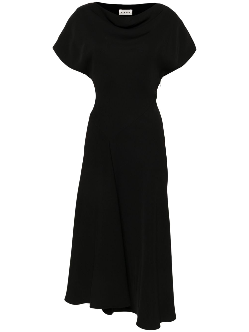 P.A.R.O.S.H. flared cady maxi dress - Black von P.A.R.O.S.H.