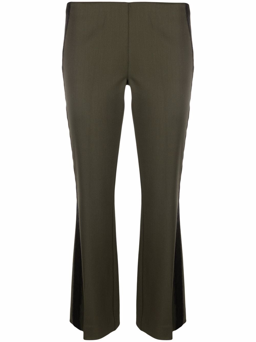 P.A.R.O.S.H. flared wool trousers - Green von P.A.R.O.S.H.