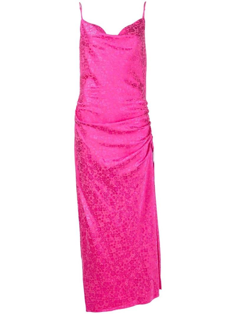 P.A.R.O.S.H. floral-print cowl-neck maxi dress - Pink von P.A.R.O.S.H.