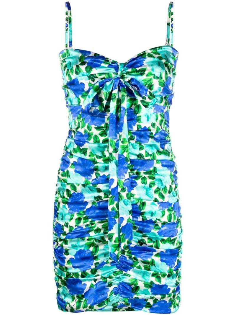 P.A.R.O.S.H. floral-print sleeveless mini dress - White von P.A.R.O.S.H.