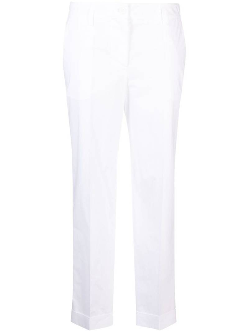 P.A.R.O.S.H. high-waisted cotton tailored trousers - White von P.A.R.O.S.H.