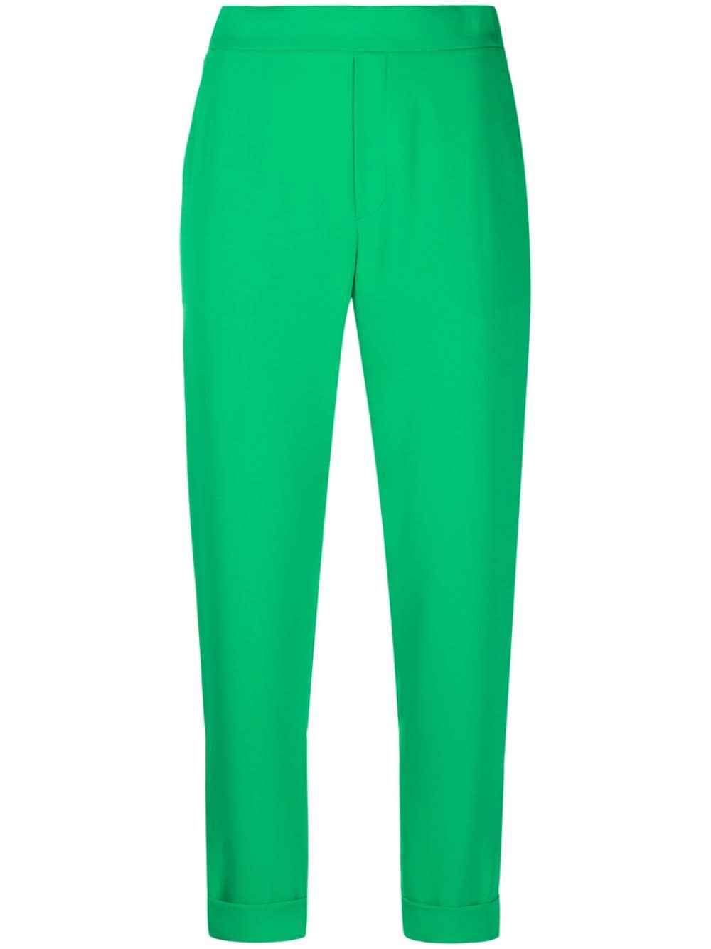 P.A.R.O.S.H. high-waisted cropped trousers - Green von P.A.R.O.S.H.