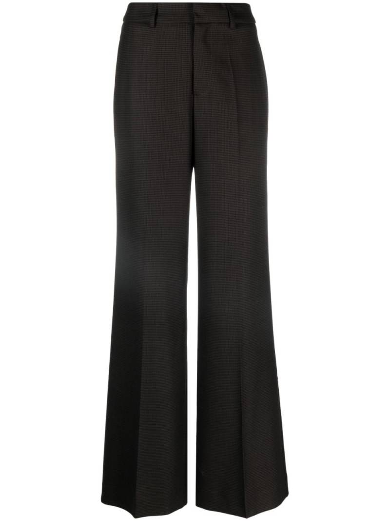 P.A.R.O.S.H. houndstooth high-waist tailored trousers - Brown von P.A.R.O.S.H.