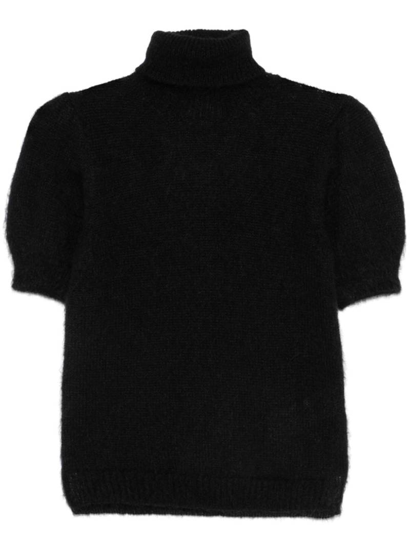 P.A.R.O.S.H. knitted T-shirt - Black von P.A.R.O.S.H.