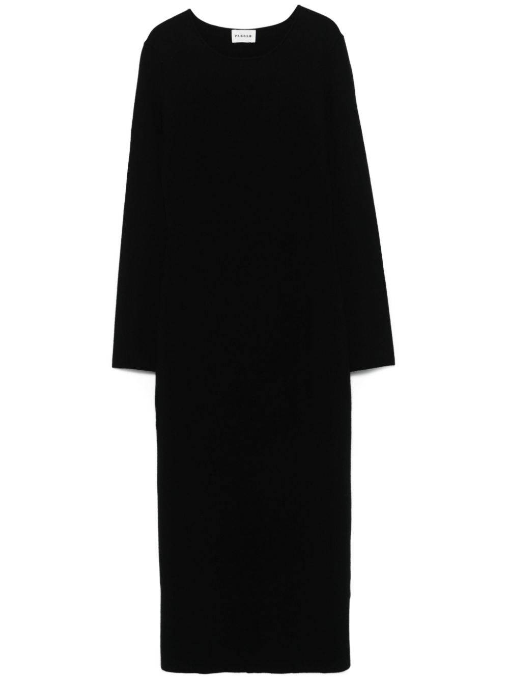 P.A.R.O.S.H. knitted midi dress - Black von P.A.R.O.S.H.