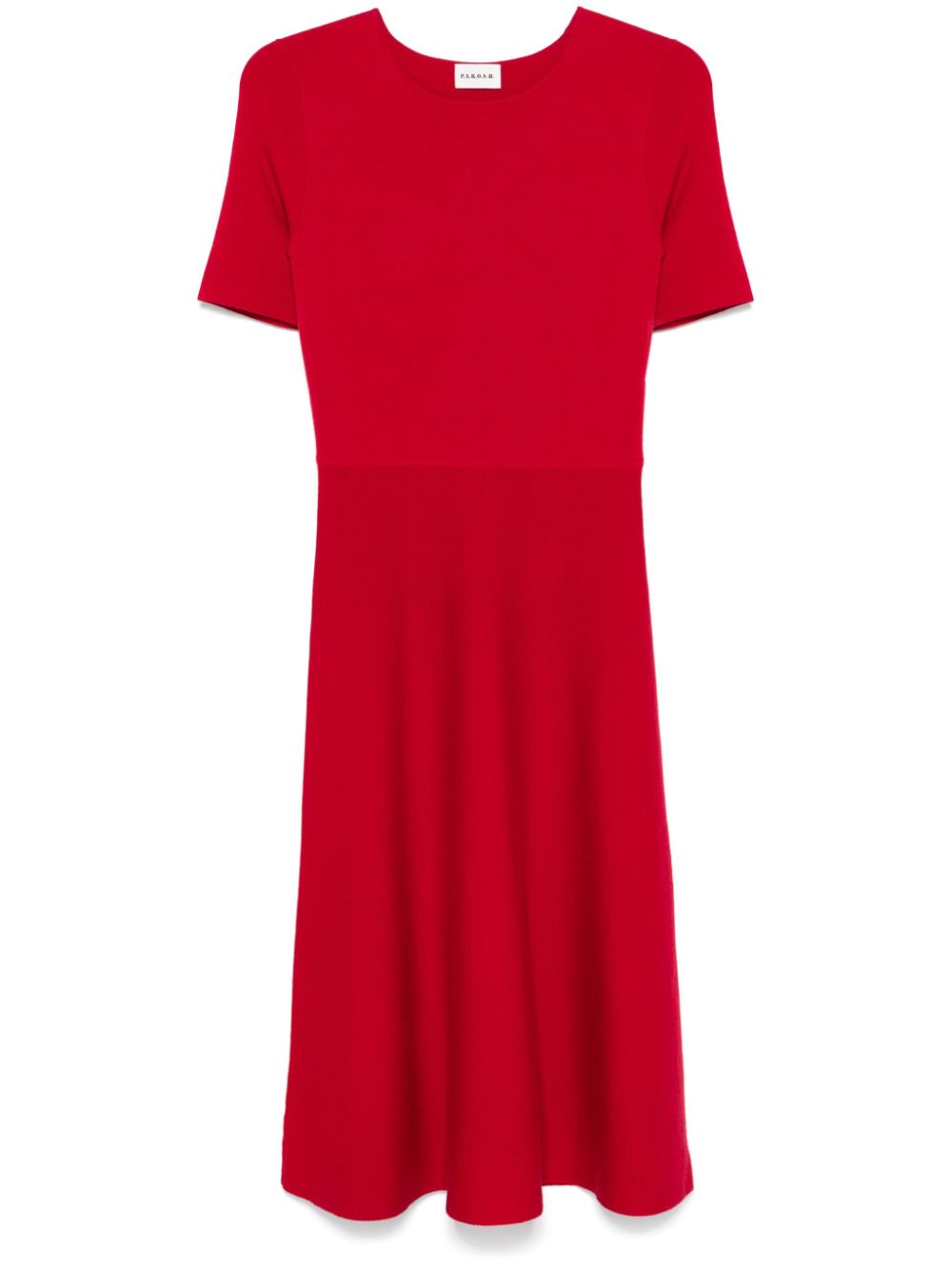 P.A.R.O.S.H. knitted midi dress - Red von P.A.R.O.S.H.