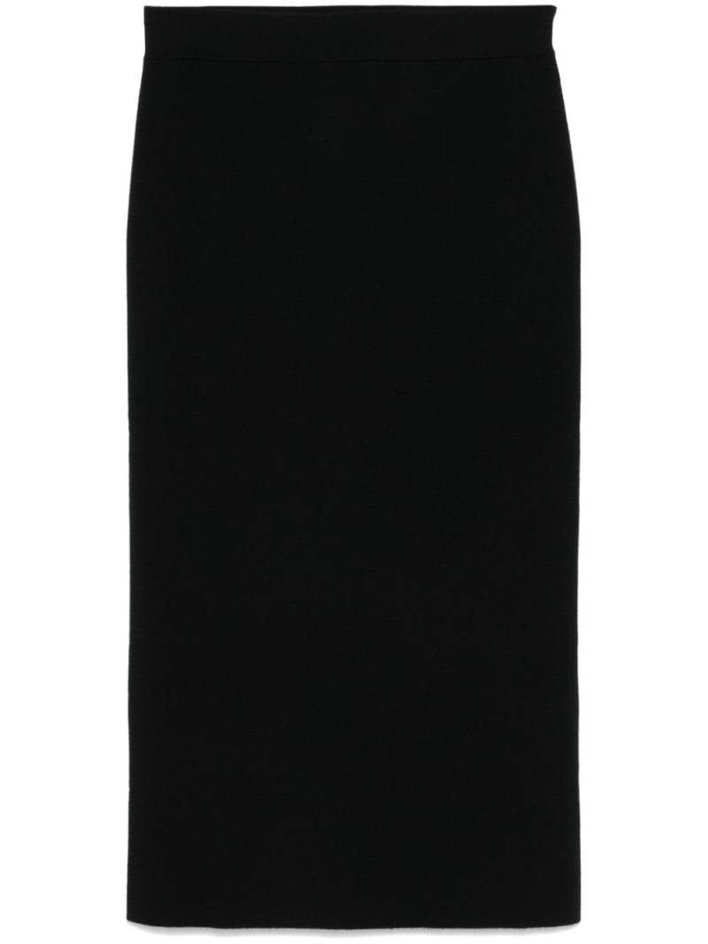 P.A.R.O.S.H. knitted midi skirt - Black von P.A.R.O.S.H.