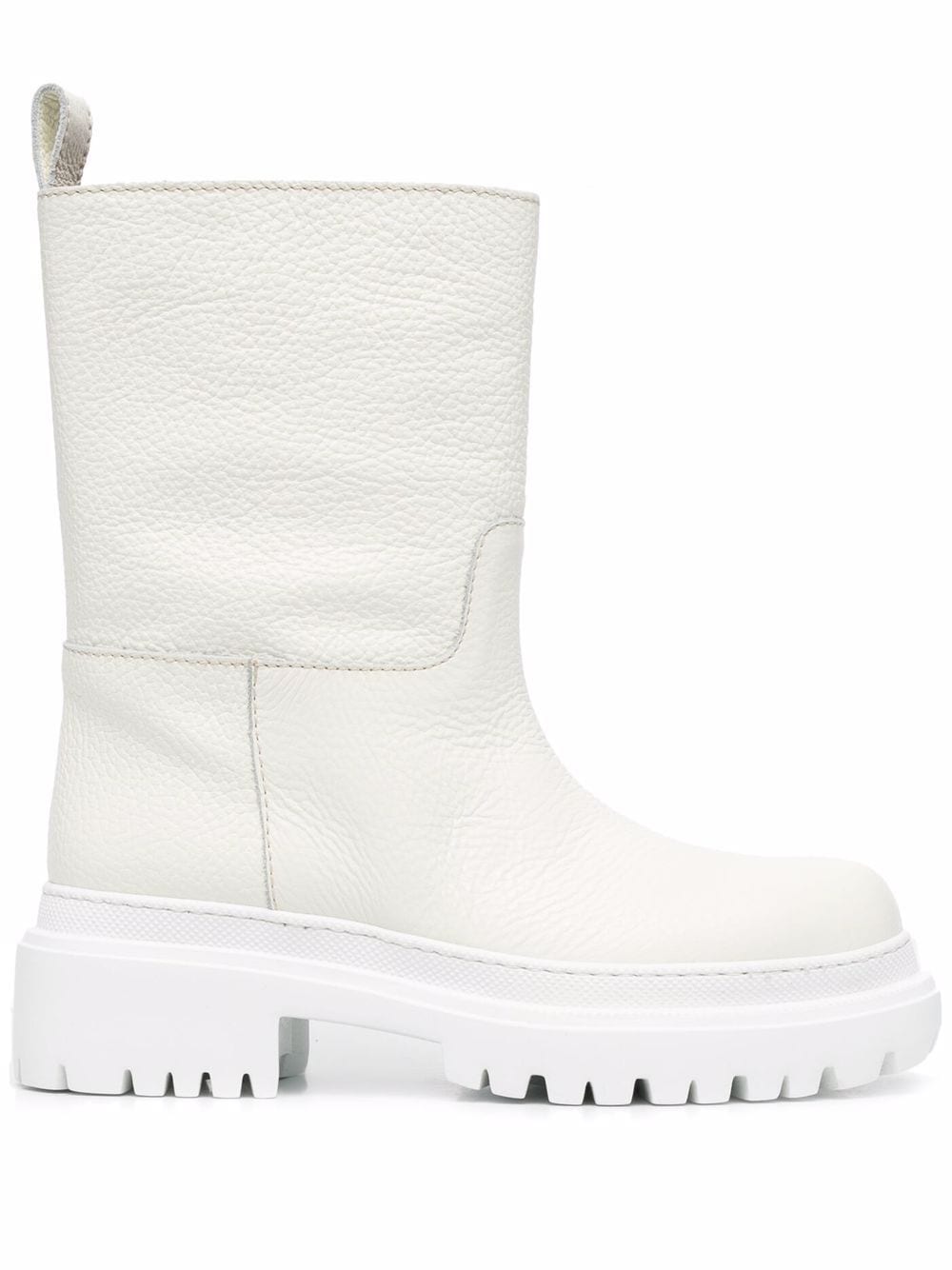 P.A.R.O.S.H. leather ankle boots - White von P.A.R.O.S.H.