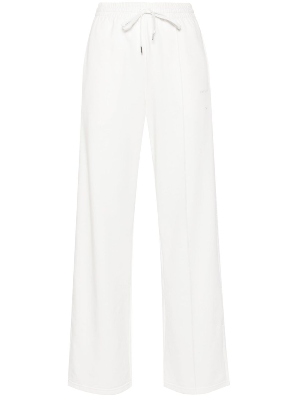 P.A.R.O.S.H. logo-embroidered straight trousers - White von P.A.R.O.S.H.