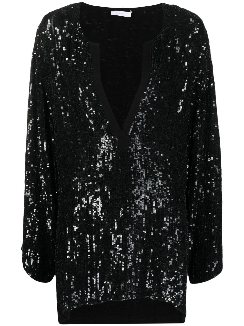 P.A.R.O.S.H. long-sleeve sequin blouse - Black von P.A.R.O.S.H.