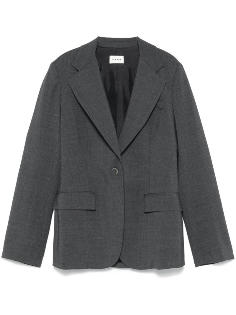 P.A.R.O.S.H. mélange-effect blazer - Grey von P.A.R.O.S.H.