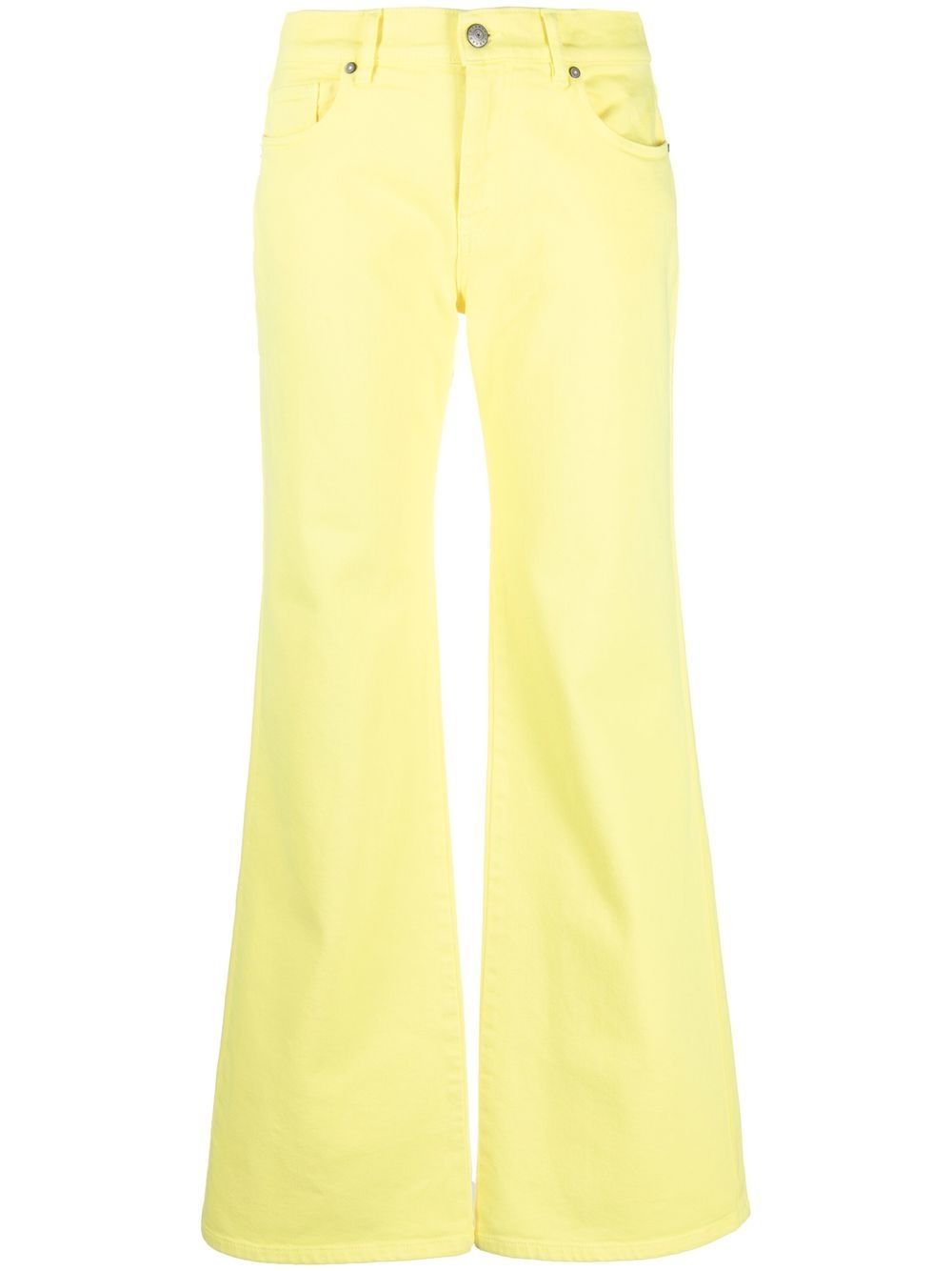 P.A.R.O.S.H. mid-rise flared trousers - Yellow von P.A.R.O.S.H.