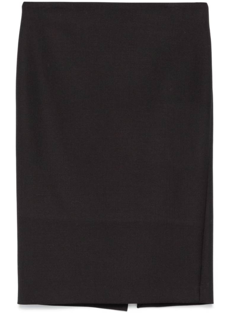 P.A.R.O.S.H. mid-rise midi skirt - Black von P.A.R.O.S.H.