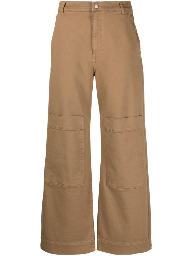 P.A.R.O.S.H. mid-waist straight-leg trousers - Brown von P.A.R.O.S.H.