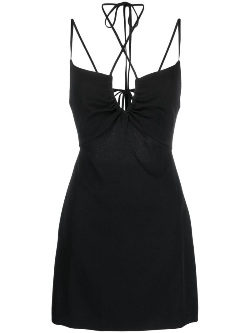 P.A.R.O.S.H. multiple-strap mini dress - Black von P.A.R.O.S.H.