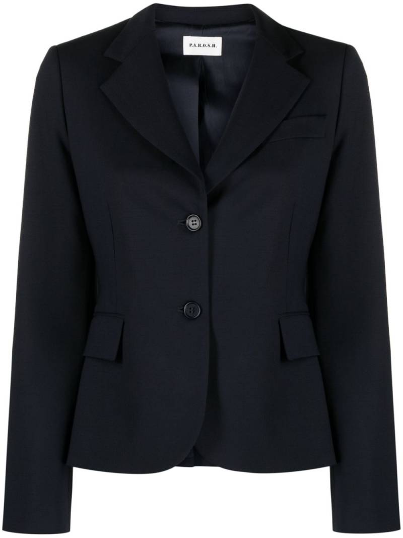 P.A.R.O.S.H. notched-lapels single-breasted blazer - Blue von P.A.R.O.S.H.