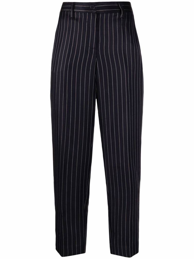 P.A.R.O.S.H. pinstripe straight-leg trousers - Blue von P.A.R.O.S.H.