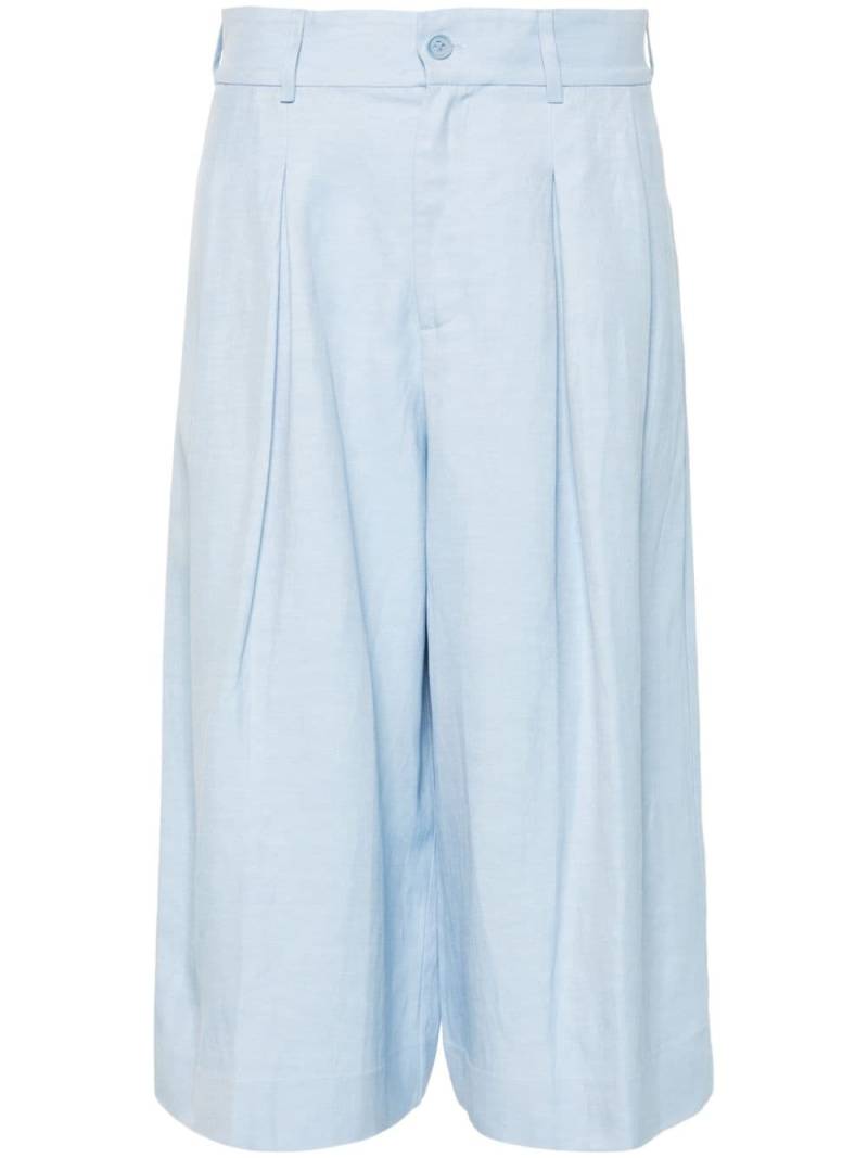 P.A.R.O.S.H. pleated below-knee shorts - Blue von P.A.R.O.S.H.