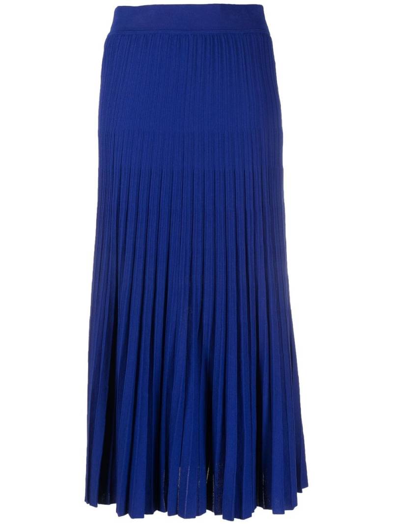 P.A.R.O.S.H. pleated midi skirt - Blue von P.A.R.O.S.H.