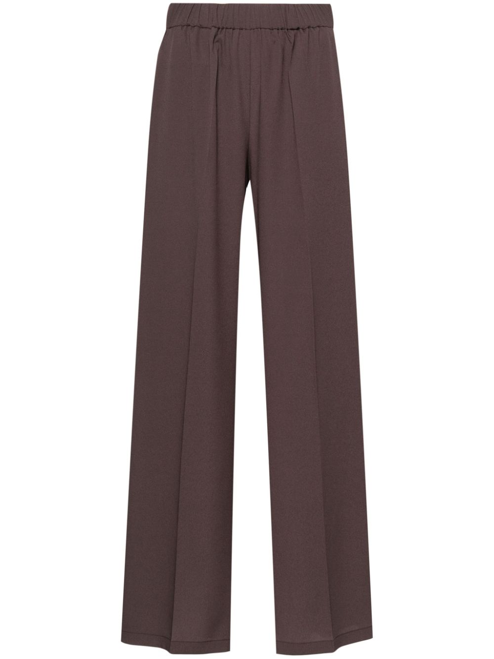 P.A.R.O.S.H. pressed-crease palazzo trousers - Brown von P.A.R.O.S.H.