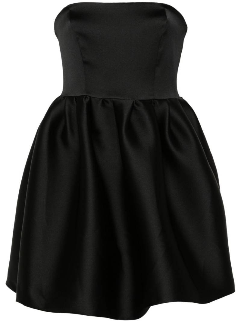 P.A.R.O.S.H. puffbal satin mini dress - Black von P.A.R.O.S.H.