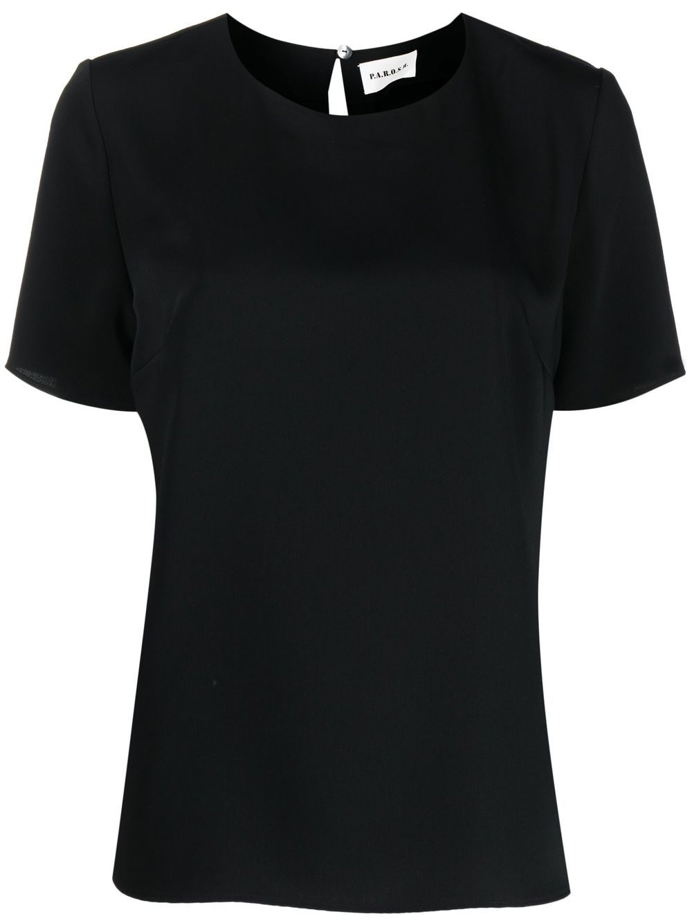 P.A.R.O.S.H. short-sleeved blouse - Black von P.A.R.O.S.H.