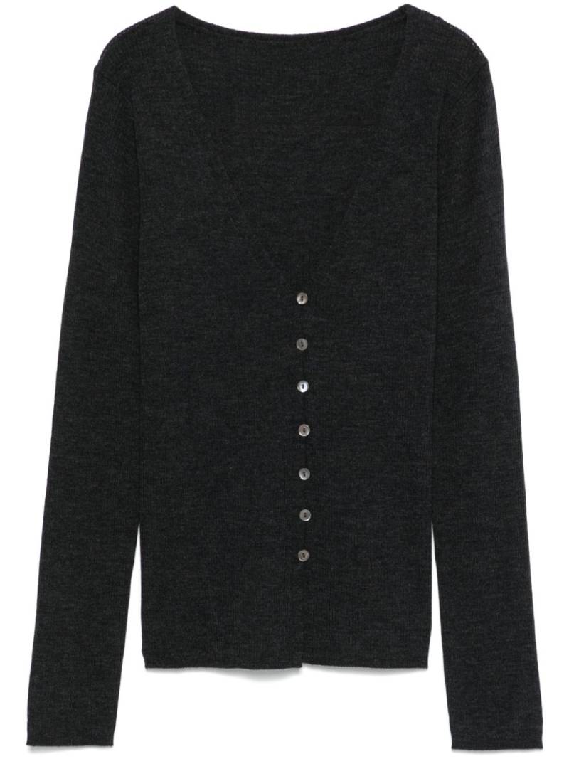 P.A.R.O.S.H. ribbed-knit cardigan - Grey von P.A.R.O.S.H.