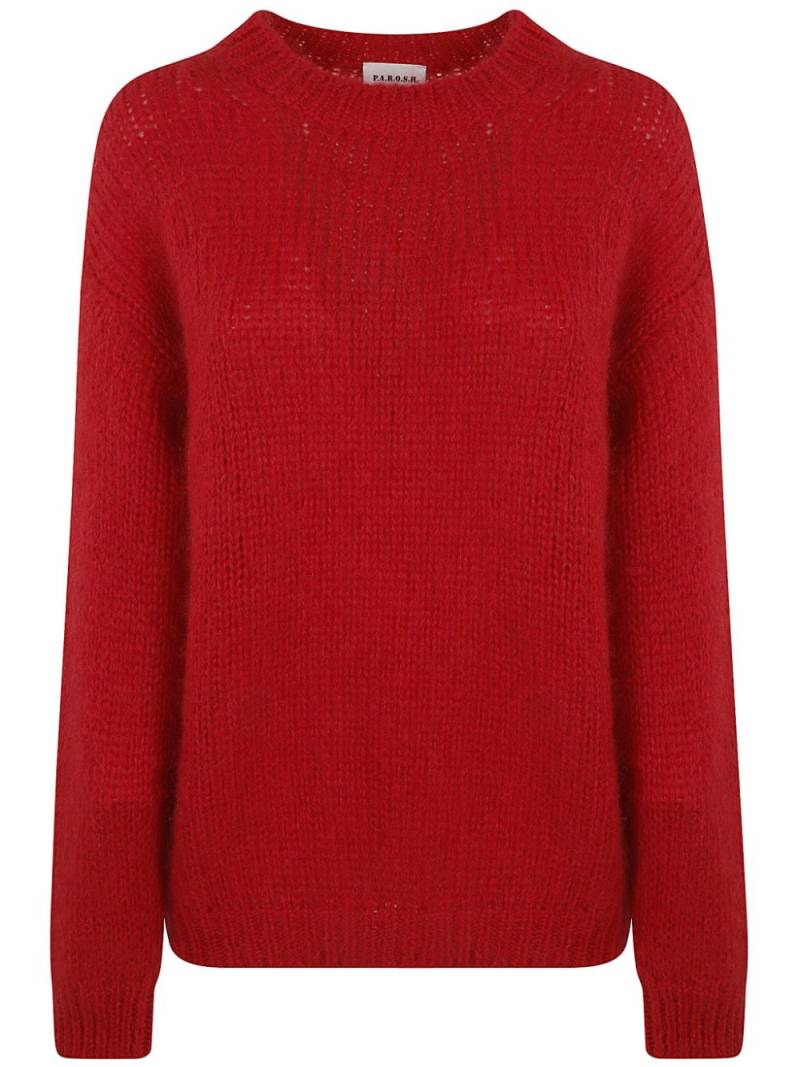 P.A.R.O.S.H. ribbed-knit jumper - Red von P.A.R.O.S.H.