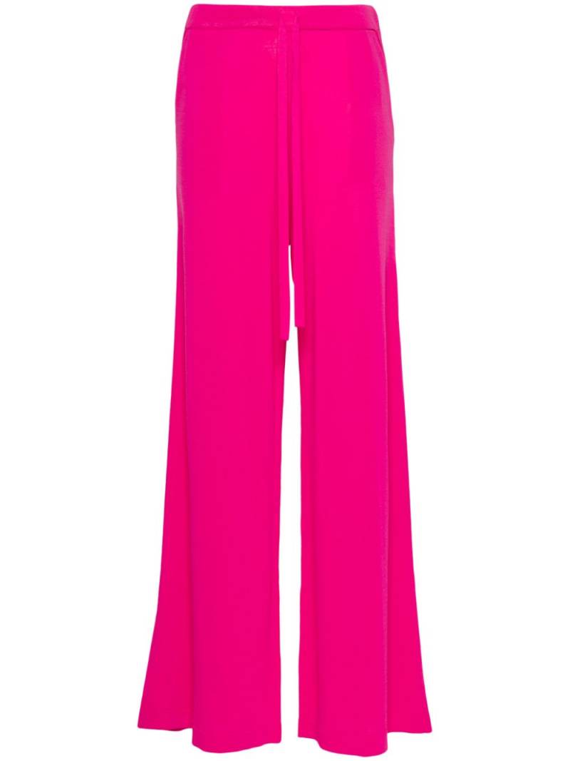 P.A.R.O.S.H. ribbed-knit wide-leg trousers - Pink von P.A.R.O.S.H.