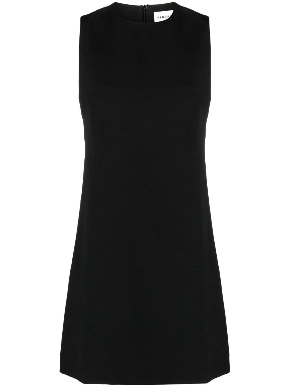 P.A.R.O.S.H. round-neck sleeveless minidress - Black von P.A.R.O.S.H.