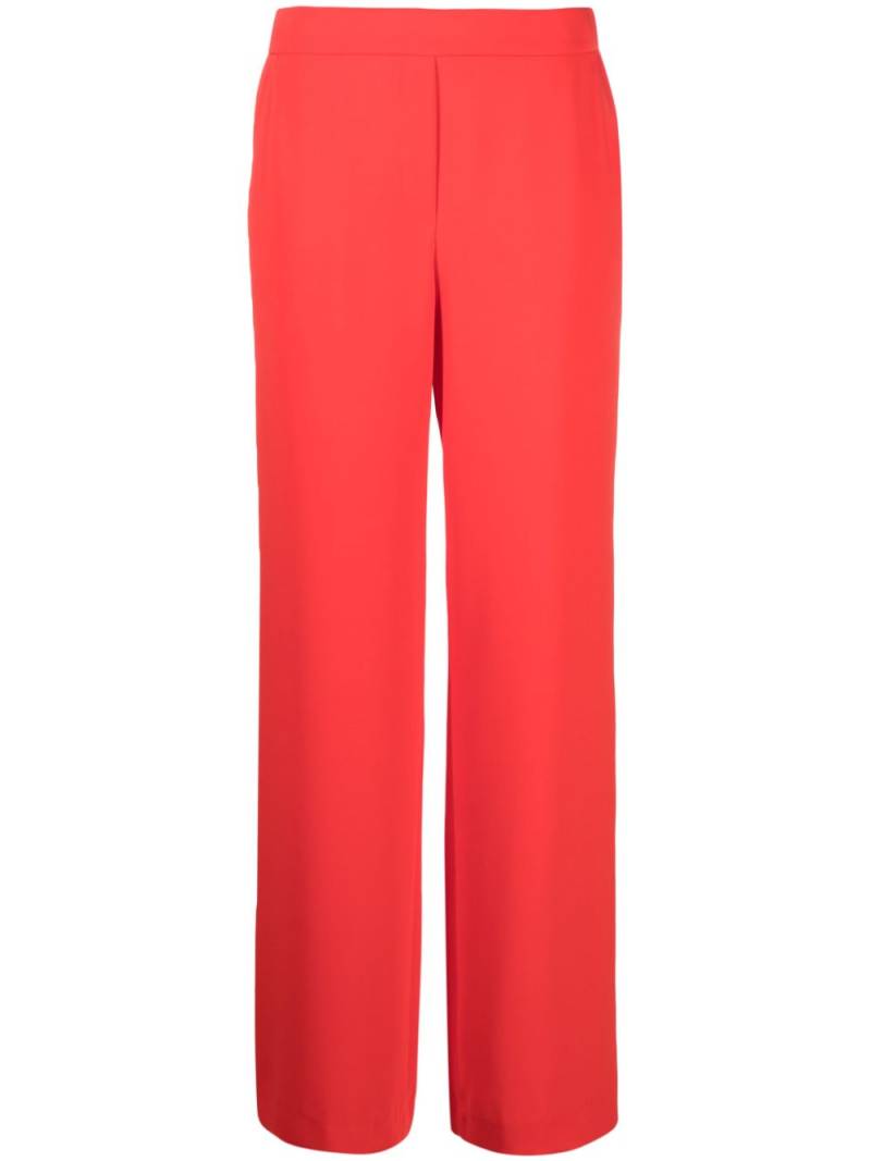 P.A.R.O.S.H. satin-finish straight-leg trousers - Red von P.A.R.O.S.H.