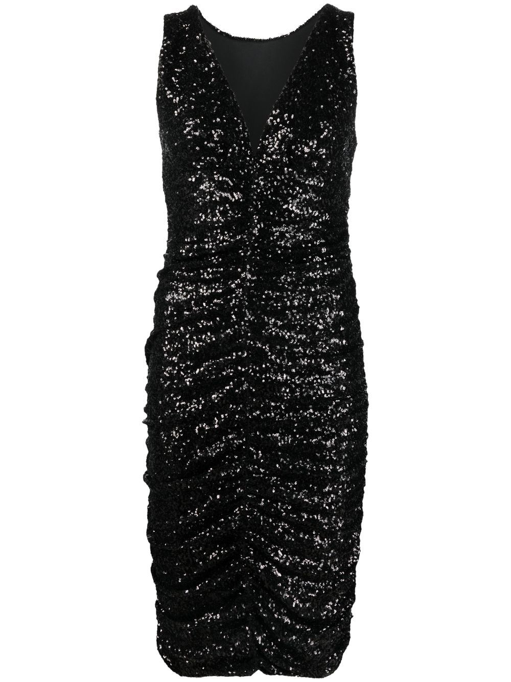 P.A.R.O.S.H. sequin-embellished V-neck dress - Black von P.A.R.O.S.H.