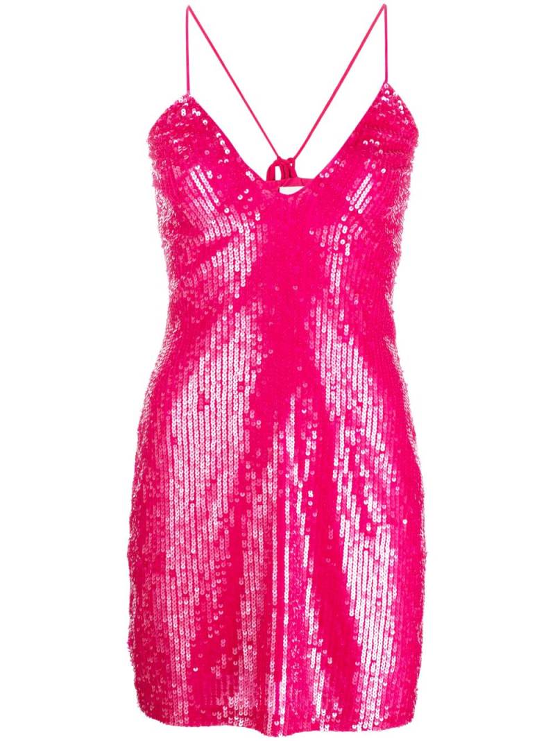 P.A.R.O.S.H. sequin-embellished mini dress - Pink von P.A.R.O.S.H.