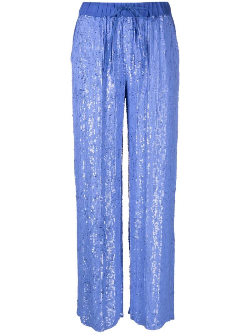 P.A.R.O.S.H. sequin-embellished palazzo pants - Purple von P.A.R.O.S.H.