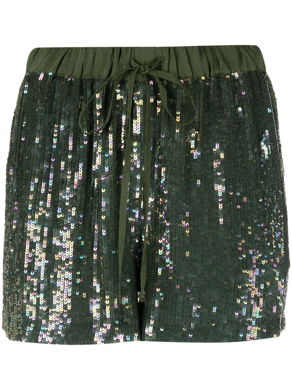 P.A.R.O.S.H. sequin-embellished shorts - Green von P.A.R.O.S.H.