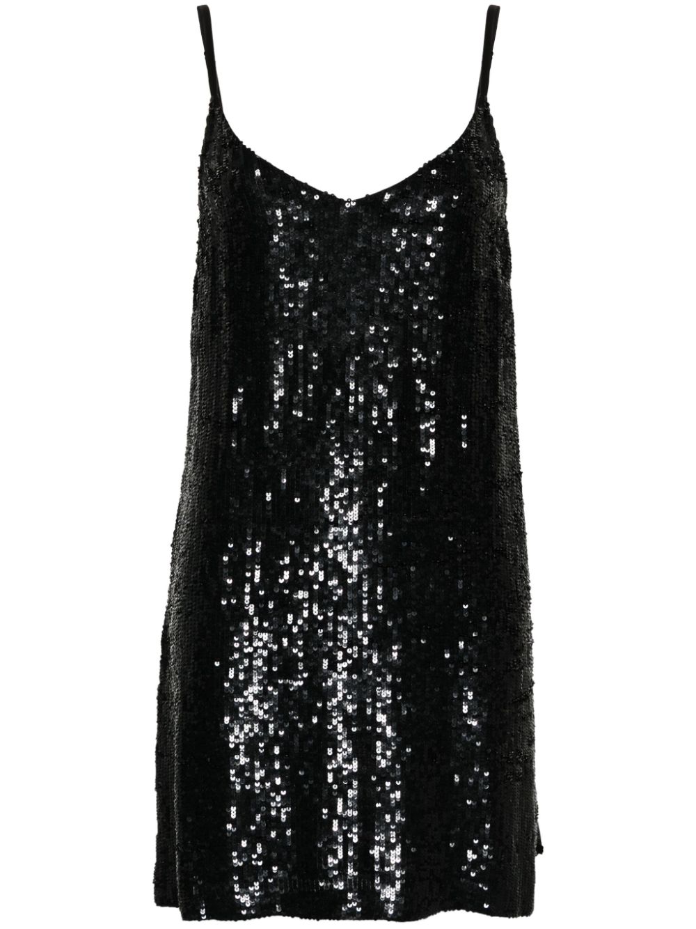 P.A.R.O.S.H. sequin-embellished sleeveless dress - Black von P.A.R.O.S.H.