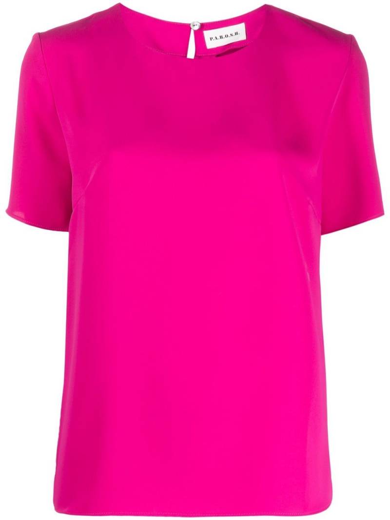 P.A.R.O.S.H. short-sleeve blouse - Pink von P.A.R.O.S.H.