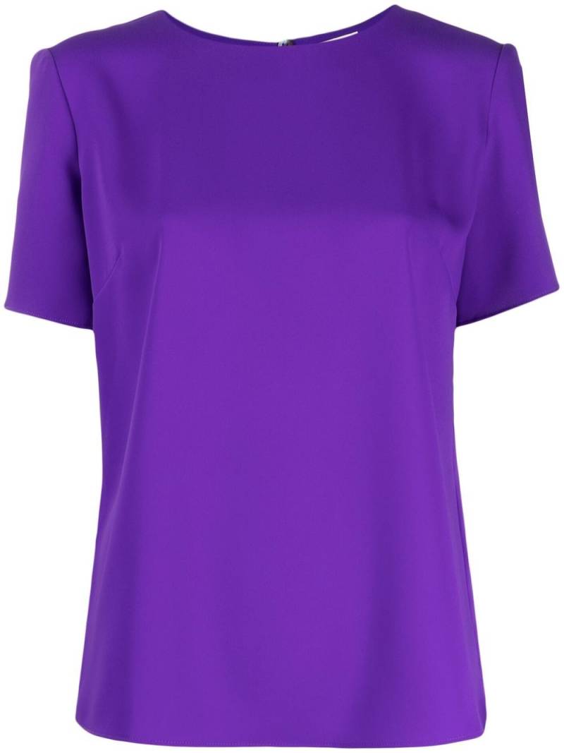 P.A.R.O.S.H. short-sleeve blouse - Purple von P.A.R.O.S.H.