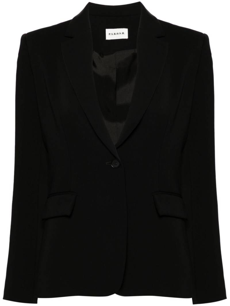 P.A.R.O.S.H. single-breasted tailored blazer - Black von P.A.R.O.S.H.