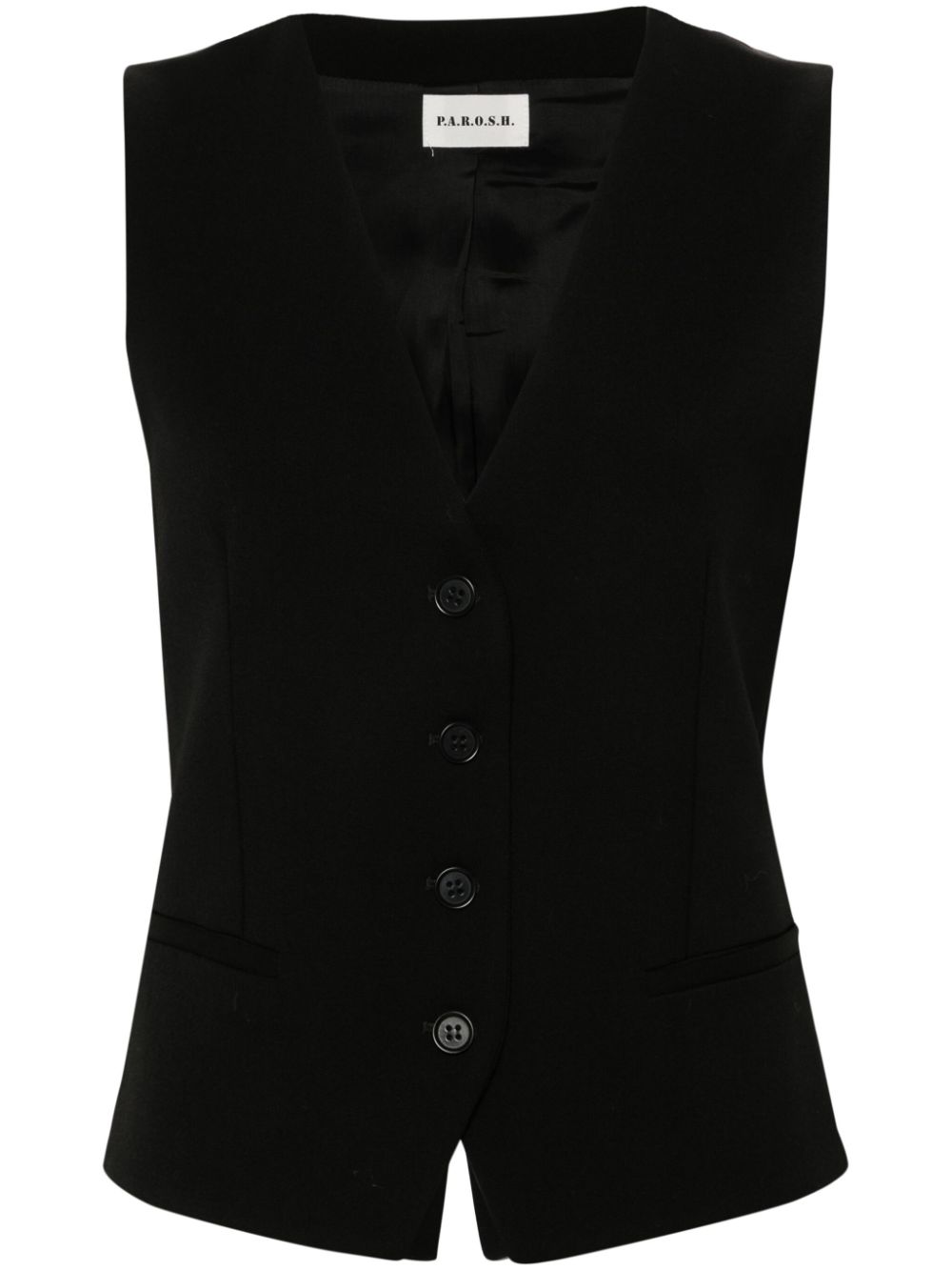 P.A.R.O.S.H. single-breasted waistcoat - Black von P.A.R.O.S.H.