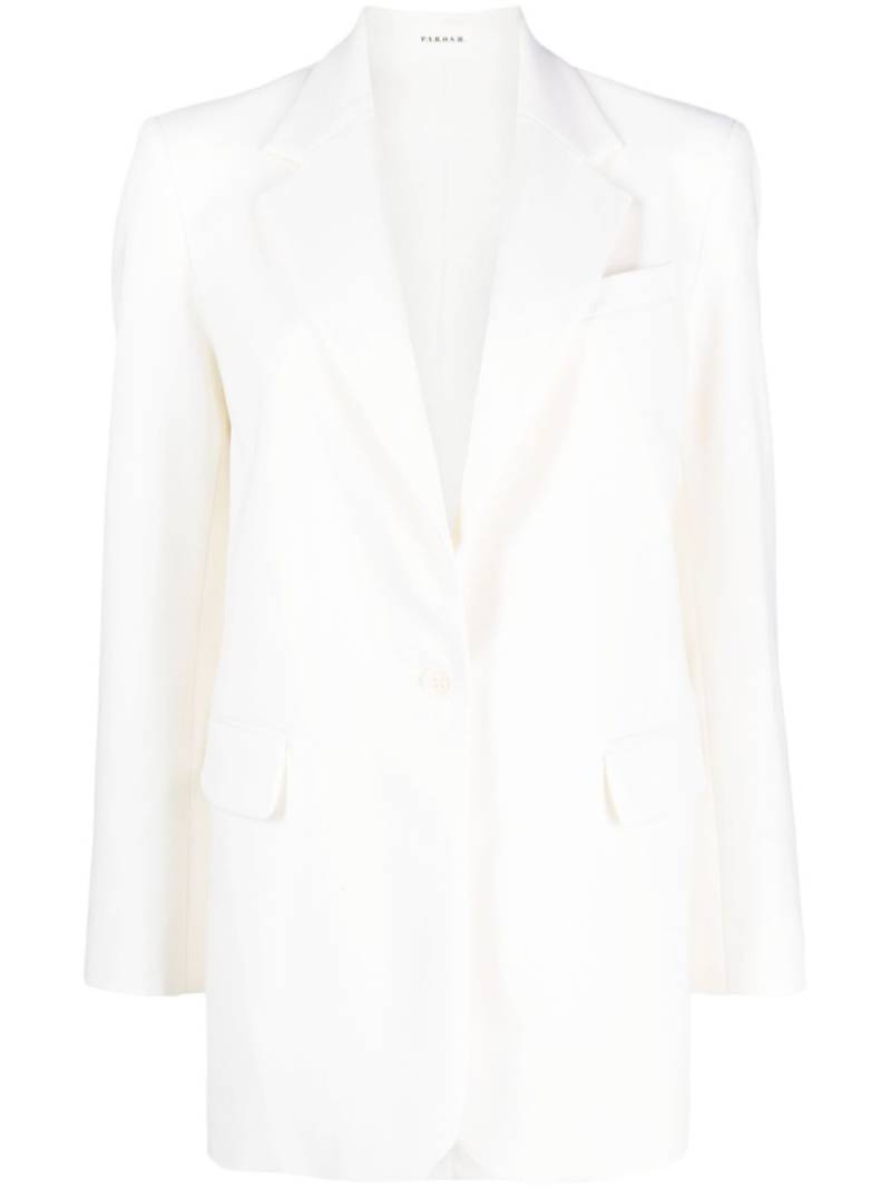 P.A.R.O.S.H. single-breasted wool-blend blazer - Neutrals von P.A.R.O.S.H.