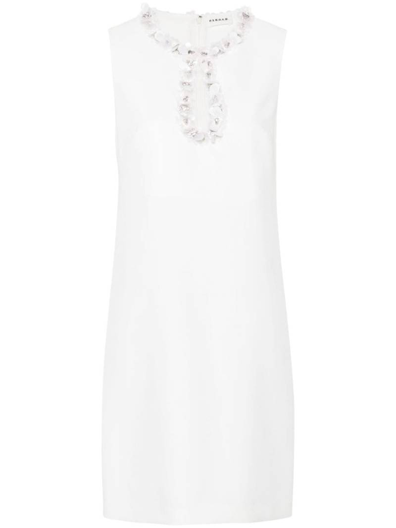 P.A.R.O.S.H. sleeveless sequin-embellished dress - White von P.A.R.O.S.H.