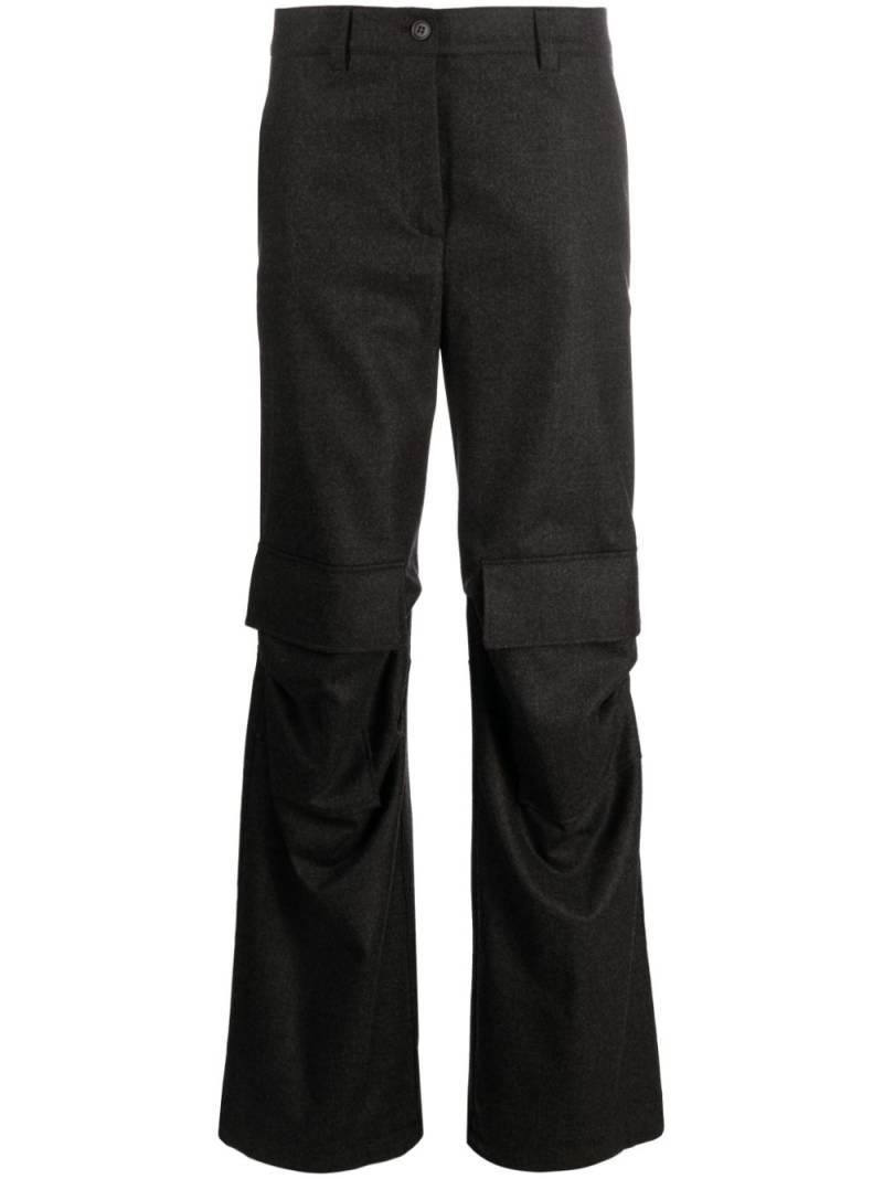 P.A.R.O.S.H. straight-leg cargo trousers - Grey von P.A.R.O.S.H.