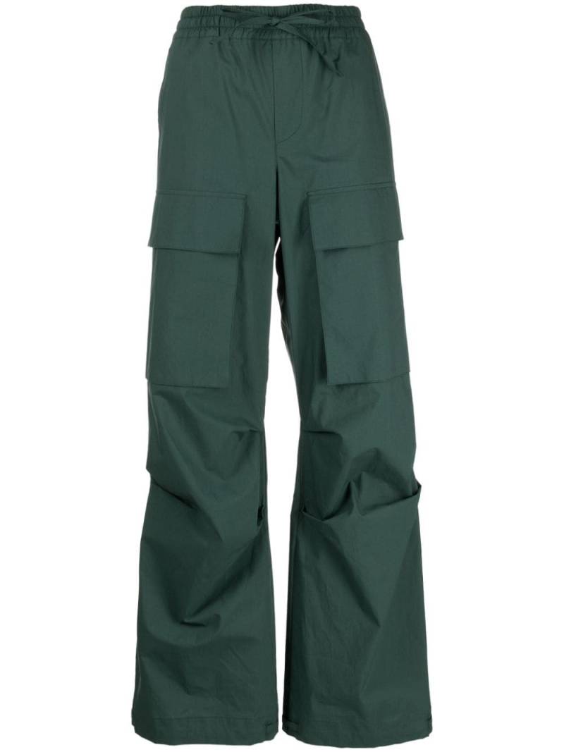 P.A.R.O.S.H. straight-leg cotton trousers - Green von P.A.R.O.S.H.