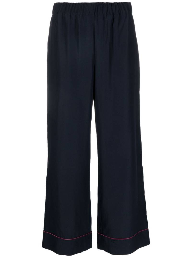 P.A.R.O.S.H. straight-leg cropped trousers - Blue von P.A.R.O.S.H.