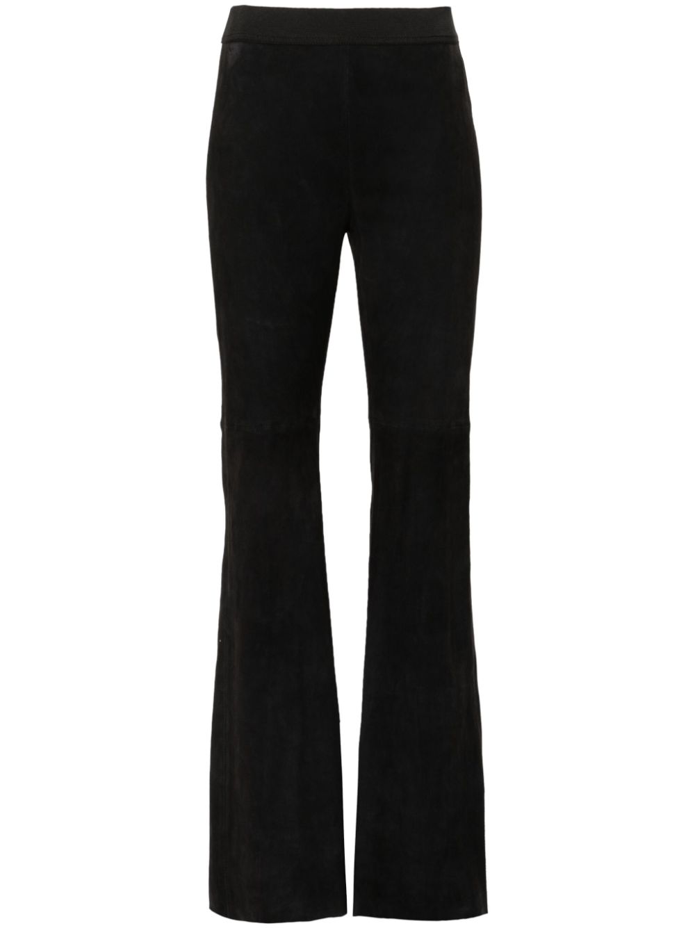 P.A.R.O.S.H. suede trousers - Black von P.A.R.O.S.H.